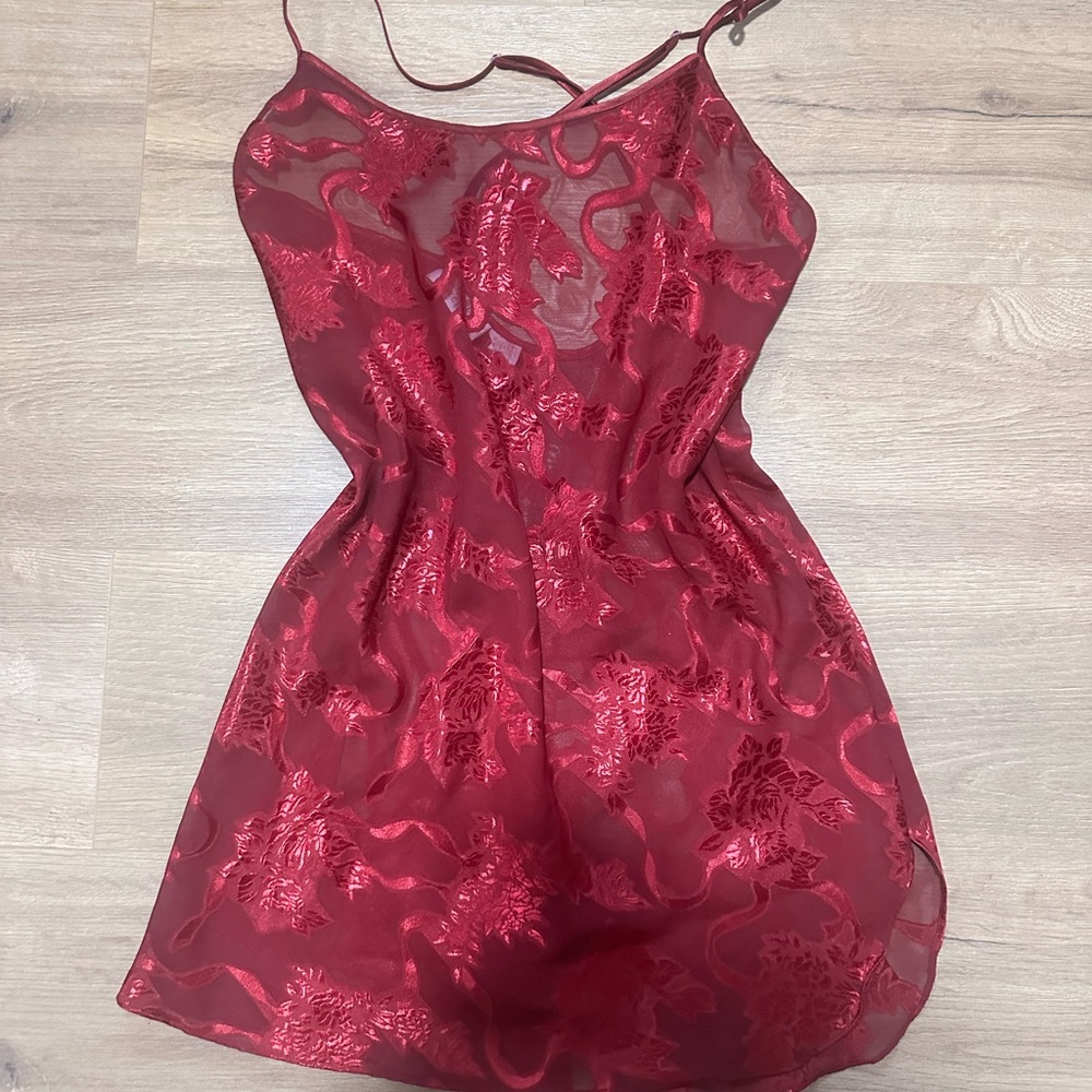 Victoria's Secret Burgundy Lace nightie